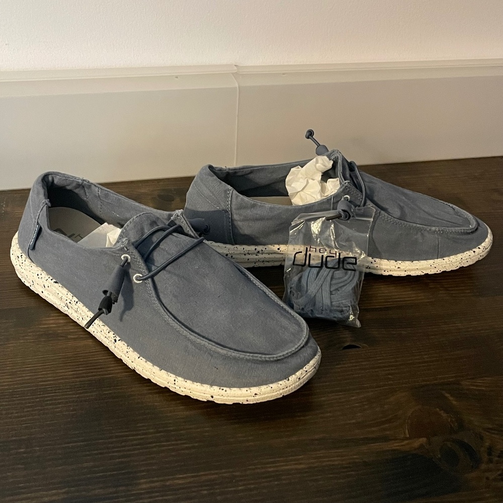 Hey Dude Wendy Steel Blue Size 11